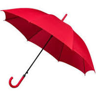Deco paraplu rood